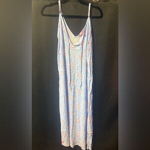 Simply Southern Blue and Pink Maxi Dress